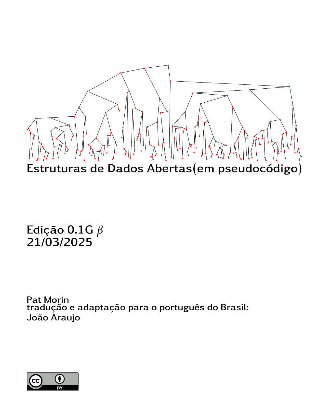 Capa do livro Estruturas de Dados Abertas (em Pseudocódigo)